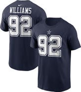 Nike Men's Nike Quinnen Williams Navy Dallas Cowboys Player Name & Number T-Shirt