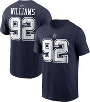 Nike Men's Nike Quinnen Williams Navy Dallas Cowboys Player Name & Number T-Shirt