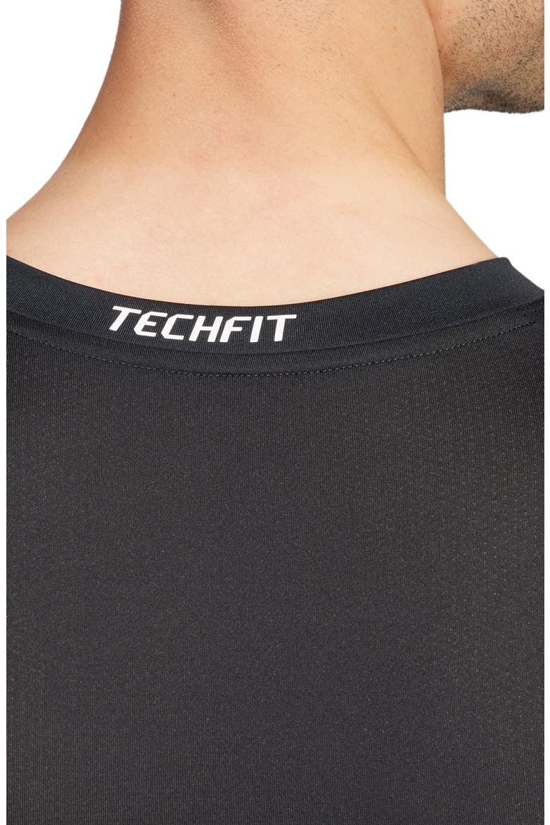 Techfit AEROREADY Long Sleeve Training T-Shirt, Alternate, color, BLACK