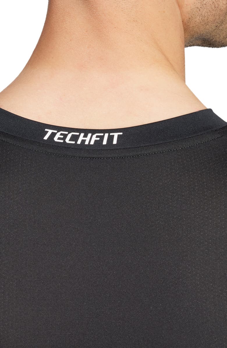 adidas Techfit AEROREADY Long Sleeve Training T-Shirt, Alternate, color, Black