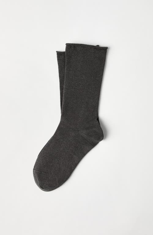 Brunello Cucinelli Cashmere Knit Socks In Black