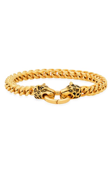 18k Gold Plated Stainless Steel Wheat Chain Bracelet