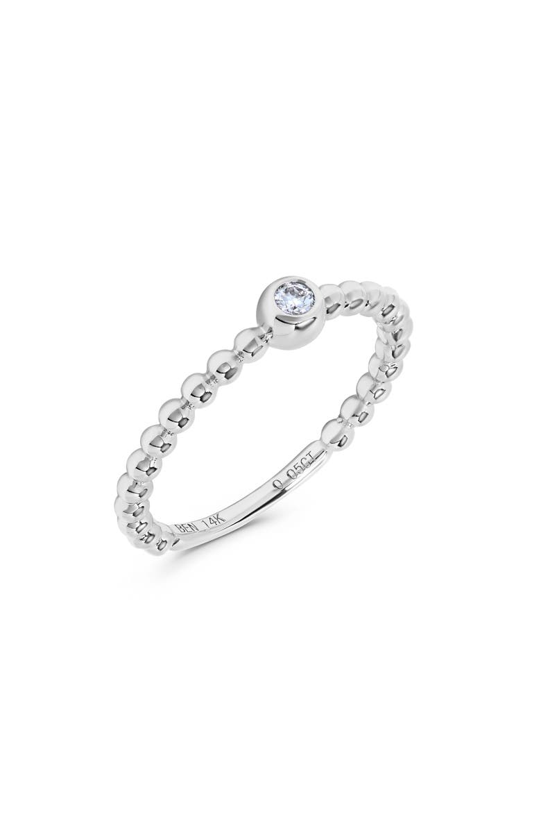 H.J. Namdar Diamond Bubble Stacking Ring, Alternate, color, 14K White Gold