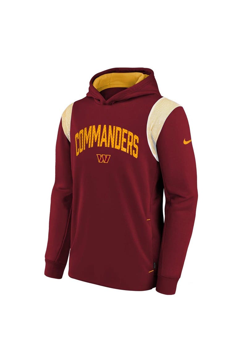 Youth Nike Burgundy Washington Commanders Sideline Fleece Performance Pullover Hoodie, Alternate, color, Burgundy