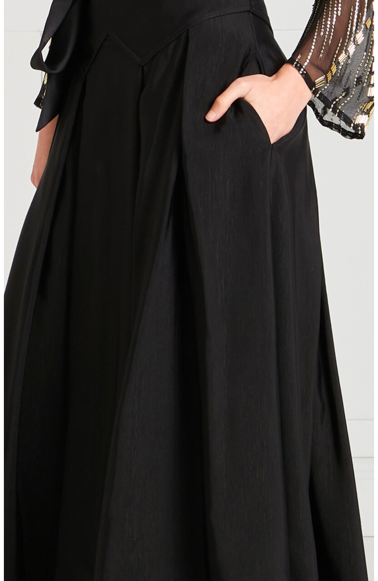 Temperley London Elodie Skirt, Alternate, color, Black