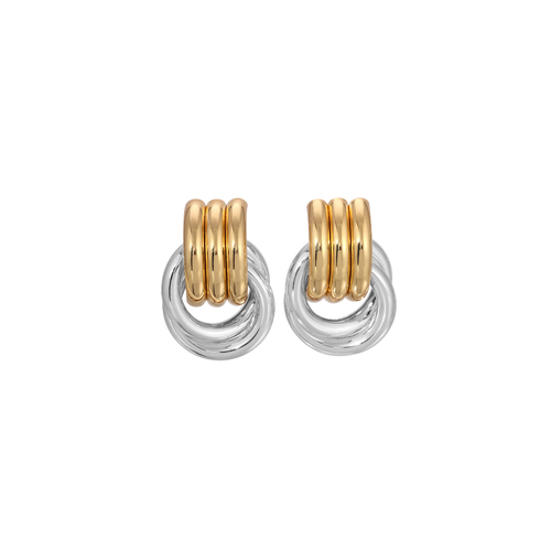 Heaven Mayhem Mini Knot Earrings In Gold