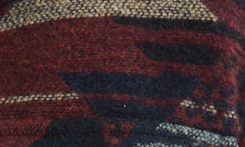 Jachs Geometric Jacquard Faux Shearling Lined Jacket
