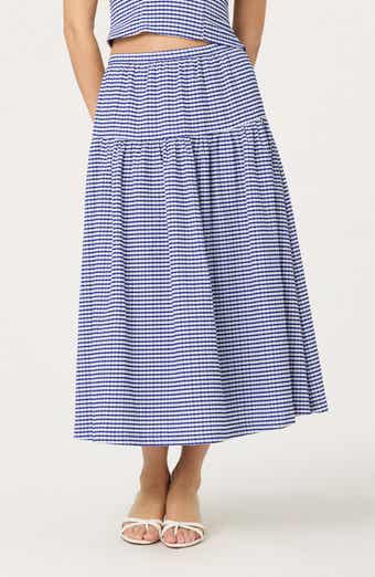 ASTR the Label Drop Waist Cotton Blend Skirt
