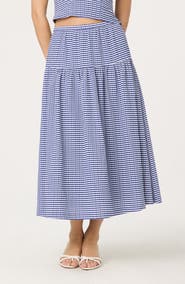 ASTR the Label Drop Waist Cotton Blend Skirt