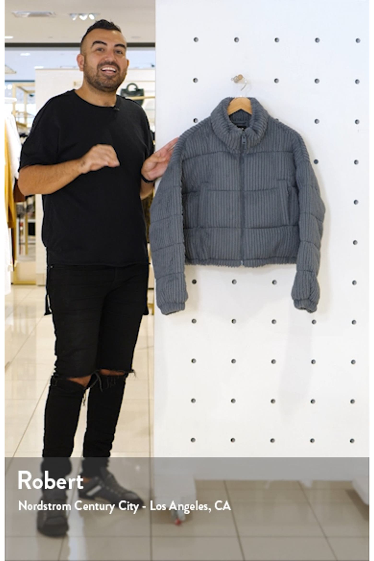 Bdg BDG Urban Outfitters Urban Outfitters Fluffy Corduroy Crop Puffer ...
