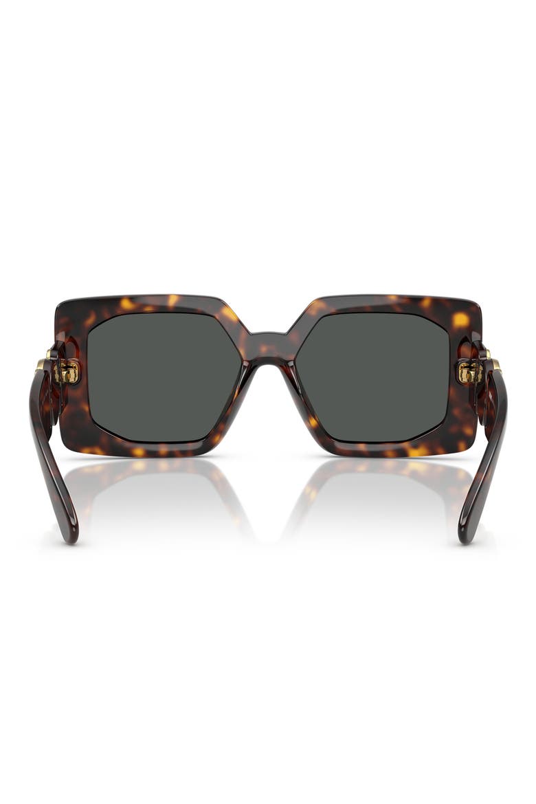55mm Square Sunglasses, Alternate, color, HAVANA