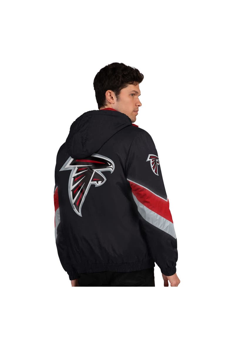 Men's Starter Black/Red Atlanta Falcons Thursday Night Gridiron Full-Zip Jacket, Alternate, color, Black