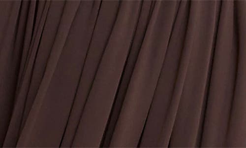 Dress The Population Eleanor Illusion Neck Gown In Brown