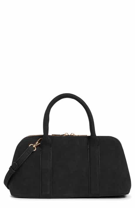 URBAN EXPRESSIONS HANDBAGS Barrel Faux Suede Shoulder Bag