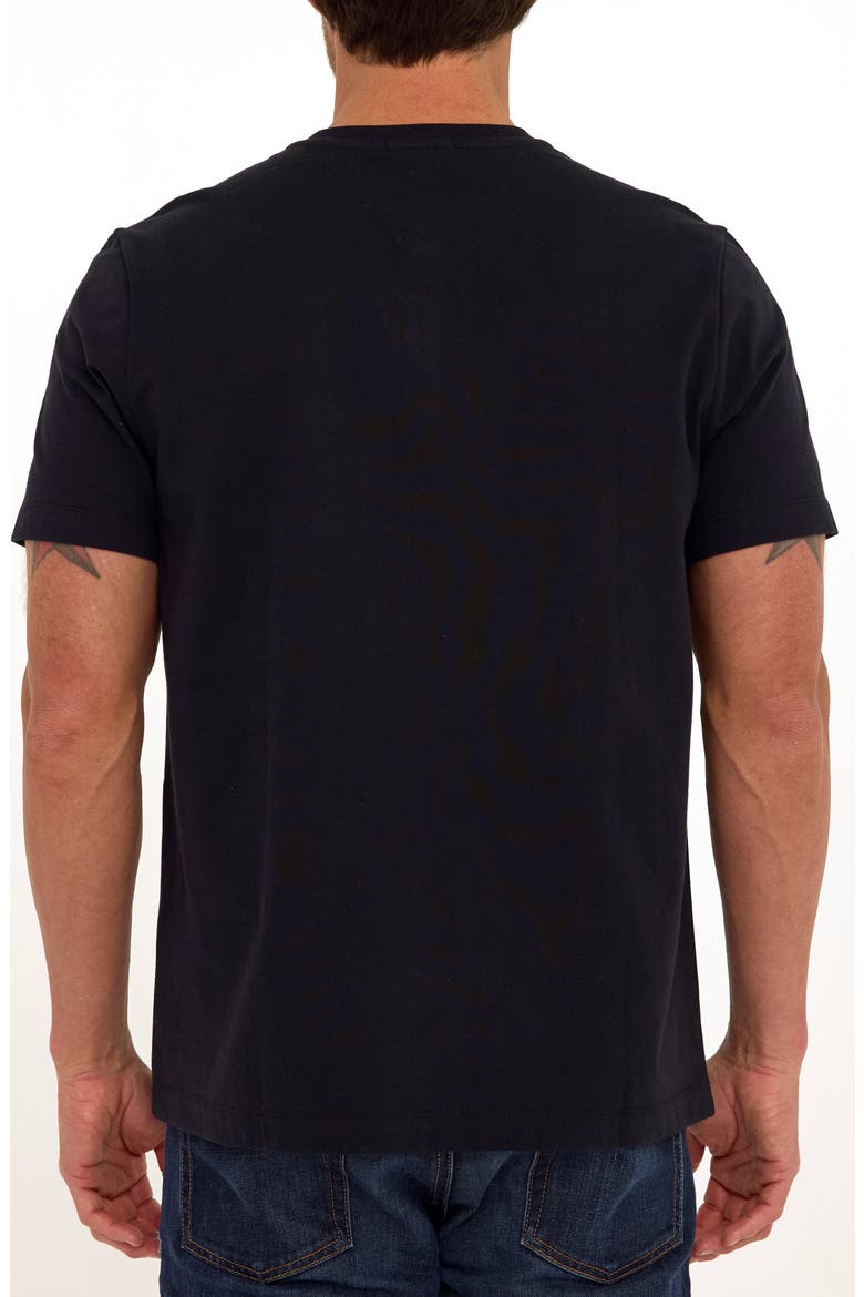 Shayne Luxe Jersey Henley, Alternate, color, BLACK