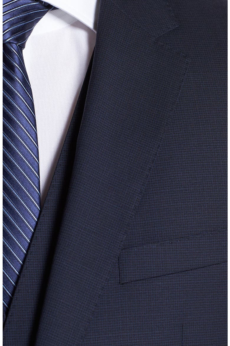 HUGO BOSS 'James/Sharp' Trim Fit Three-Piece Suit, Alternate, color, NAVY