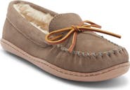 Minnetonka Suede Faux Fur Slipper