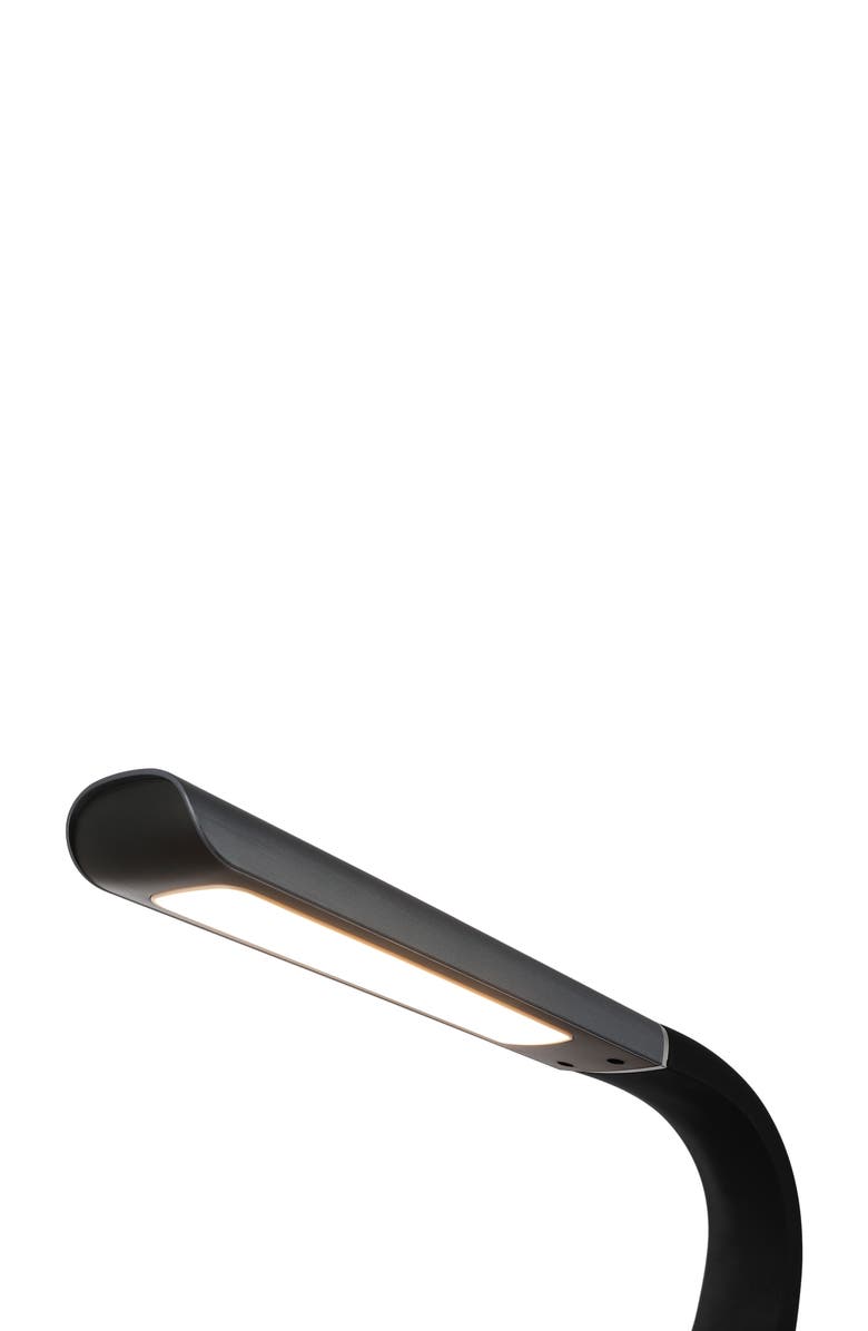 JONATHAN Y Milton 19" Aluminum Contemporary Minimalist Adjustable Head Dimmable USB Charging LED Task Lamp, Alternate, color, Black