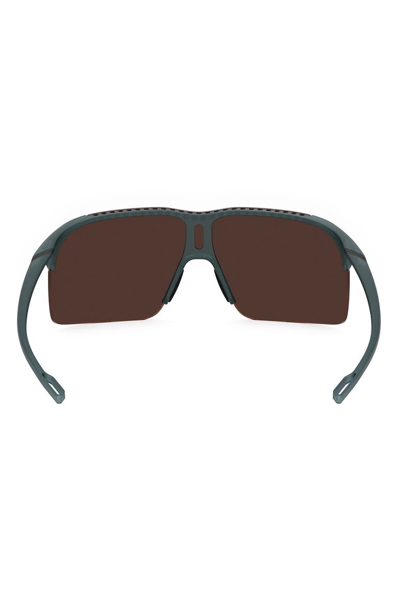 TAG Heuer Vingt Sept 132mm Polarized Mask Sunglasses, Alternate, color, Matte Blue / Brown Polarized