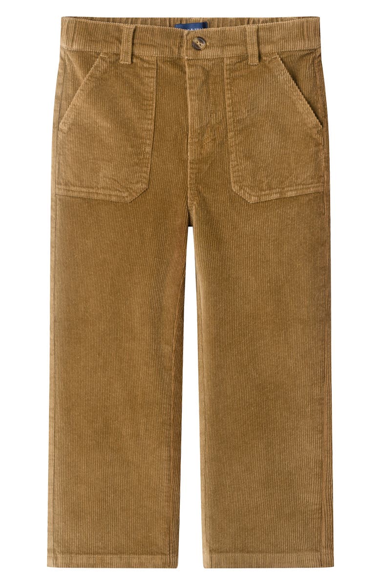 Andy & Evan Kids' Wide Leg Corduroy Pants, Main, color, Khaki