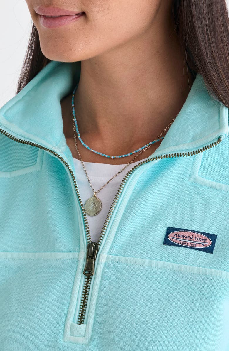 vineyard vines Shep Quarter Zip Pullover, Alternate, color, Shallow Sea