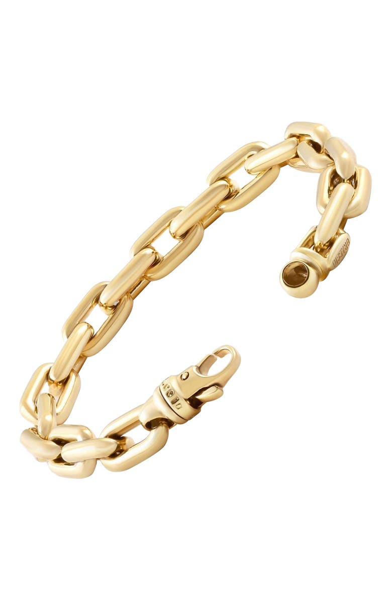 Bliss Diamond Men's Link 14k Gold (88gram) or Platinum (144gram) 10mm Bracelet 9.25", Alternate, color, 