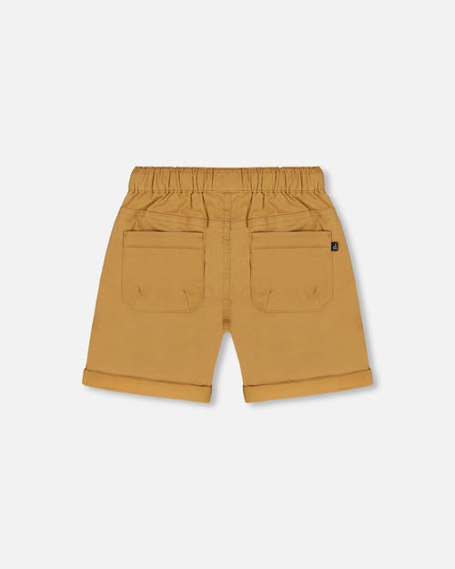 DEUX PAR DEUX DEUX PAR DEUX LITTLE BOY'S STRETCH TWILL SHORT TAN