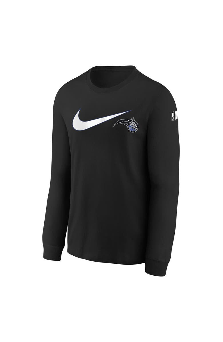 Nike Youth Nike Black Orlando Magic Swoosh Long Sleeve T-Shirt, Alternate, color,