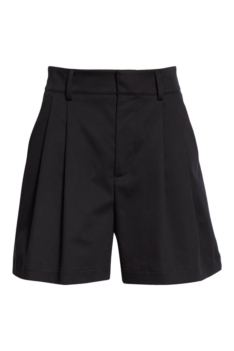 Stretch Gabardine Shorts, Alternate, color, 0NO NERO