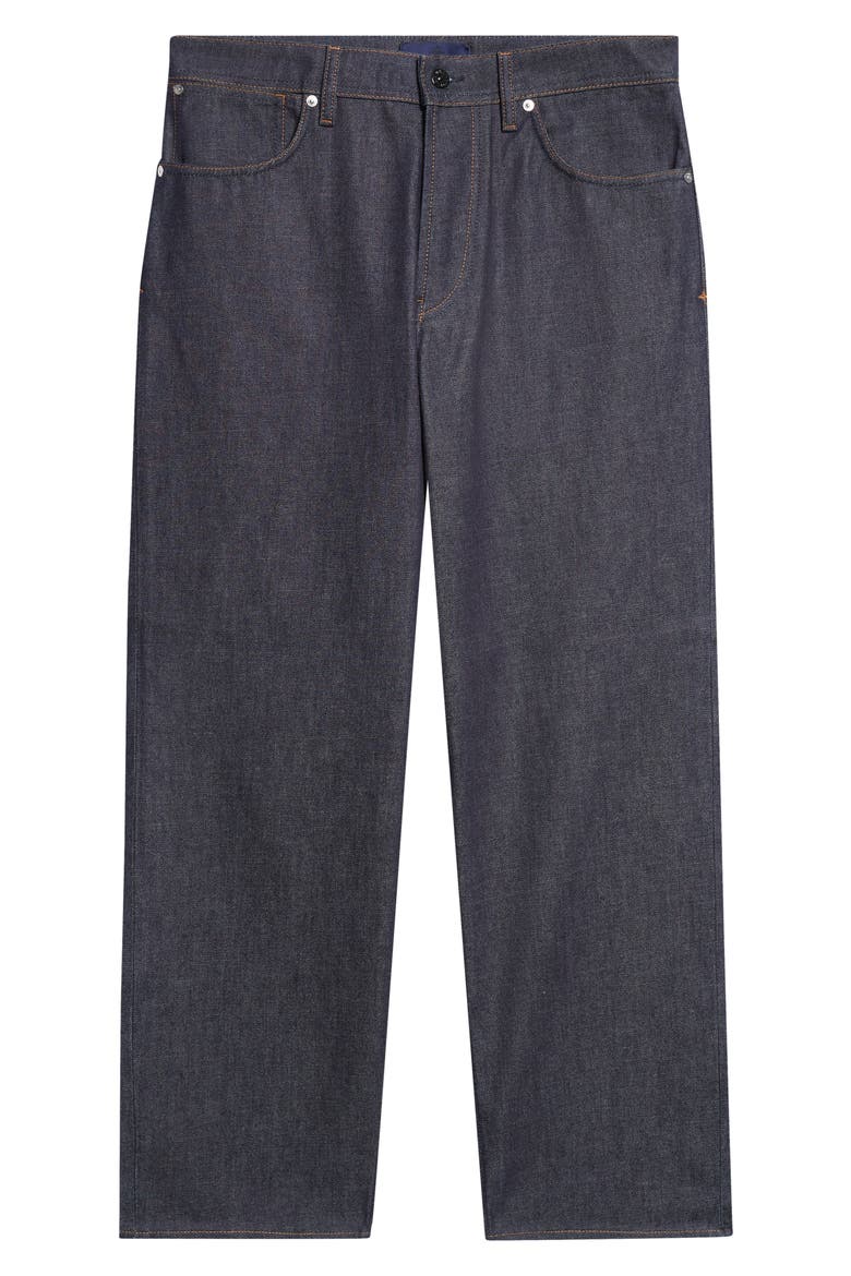 Five-Pocket Wide Leg Jeans, Alternate, color, BLUE RAW