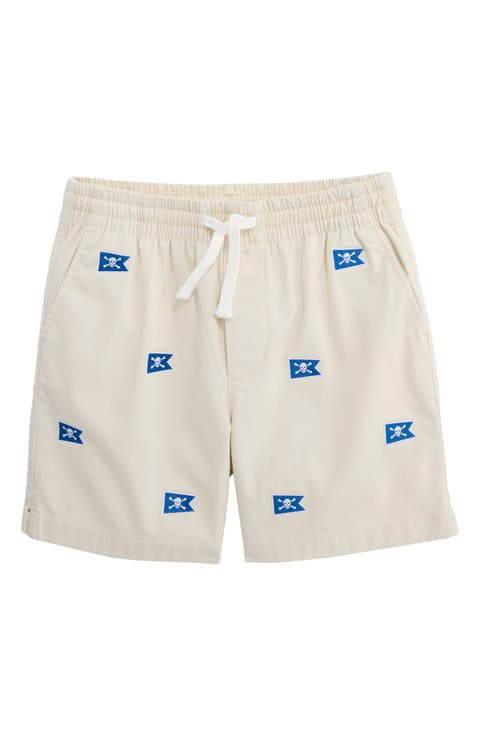 Kids' Embroidered Drawstring Shorts (Big Kid)