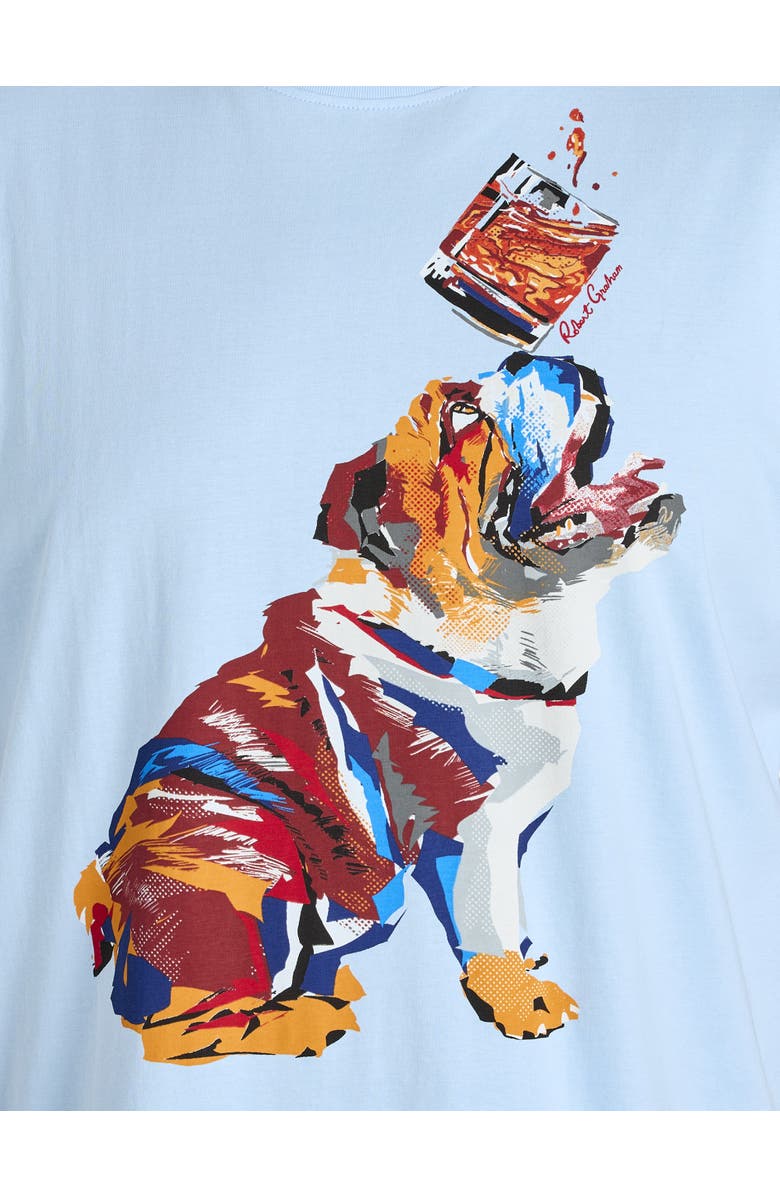 Robert Graham DXL Big & Tall Whiskey Dog Graphic Tee, Alternate, color, Blue