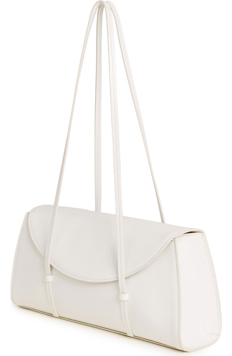 Reformation Elena Leather Shoulder Bag, Alternate, color, White Leather
