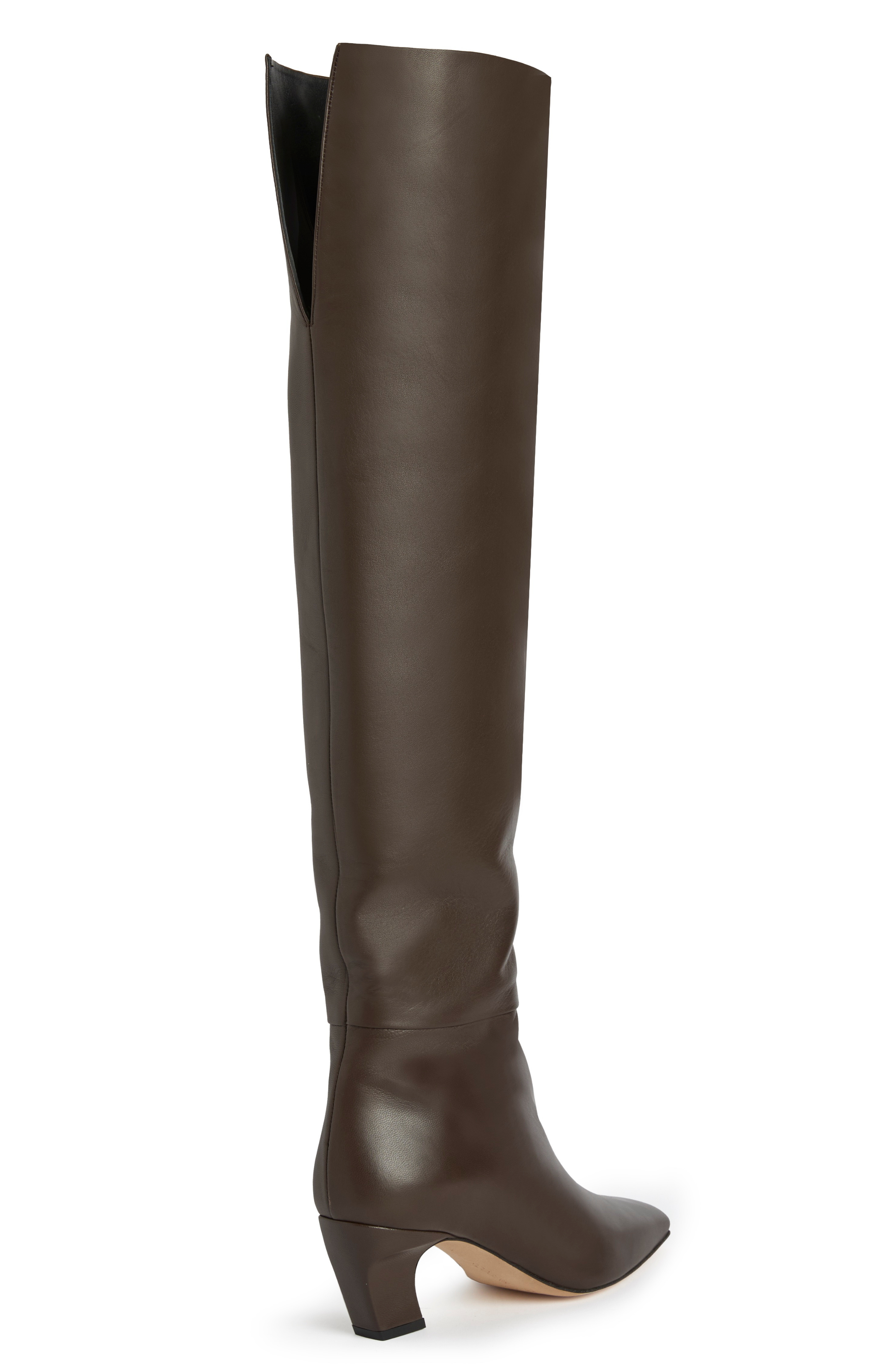 Meg Over The Knee Boot, Alternate, color, Brown Nappa