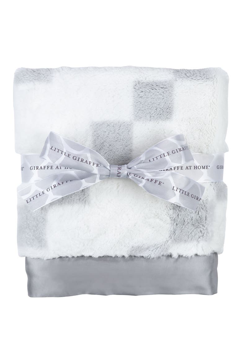 Stairway Luxe Strand Faux Fur Blanket, Main, color, SILVER