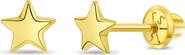 In Season Jewelry 14k Puffed Star Earrings
