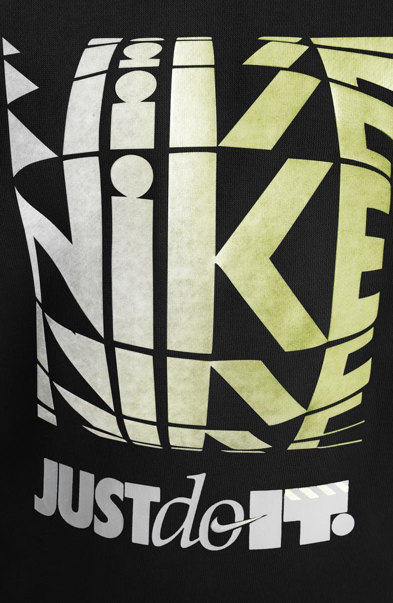 Nike Kids' Sportswear Club French Terry Sweatshirt, Alternate, color, Black/ Photon Dust