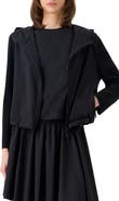 Akris punto Mixed Media Stretch Merino Wool Parachute Jacket