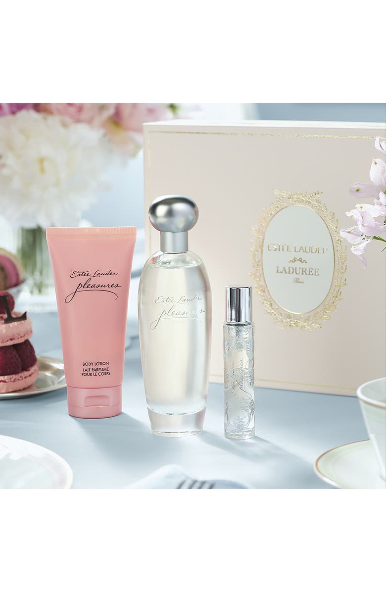 Estée Lauder x Ladurée Pleasures Fragrance Set (Limited Edition) $115 Value, Alternate, color, 