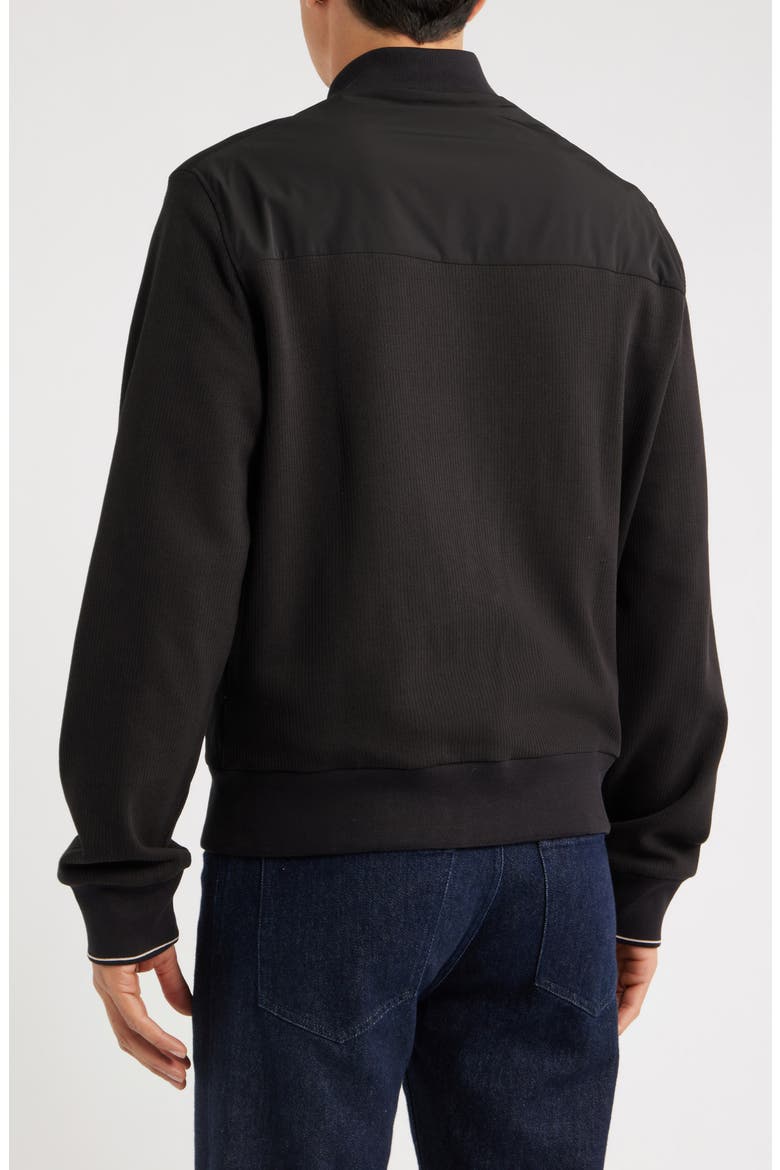 Hybrid Bomber Jacket, Alternate, color, BLACK