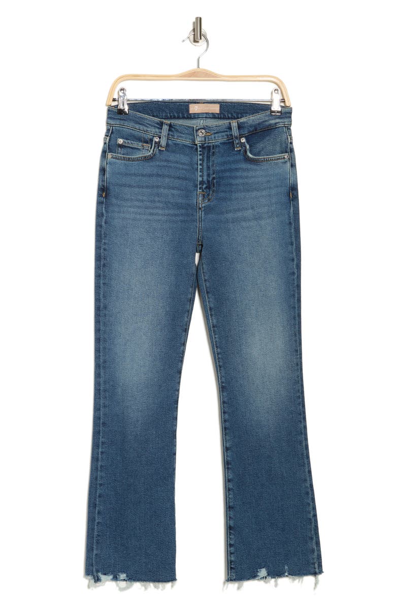7 For All Mankind Daisy Raw Ankle Bootcut Jeans, Alternate, color,