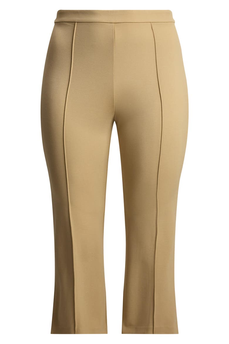 Ankle Flare Twill Pants, Alternate, color, BIRCH BEIGE