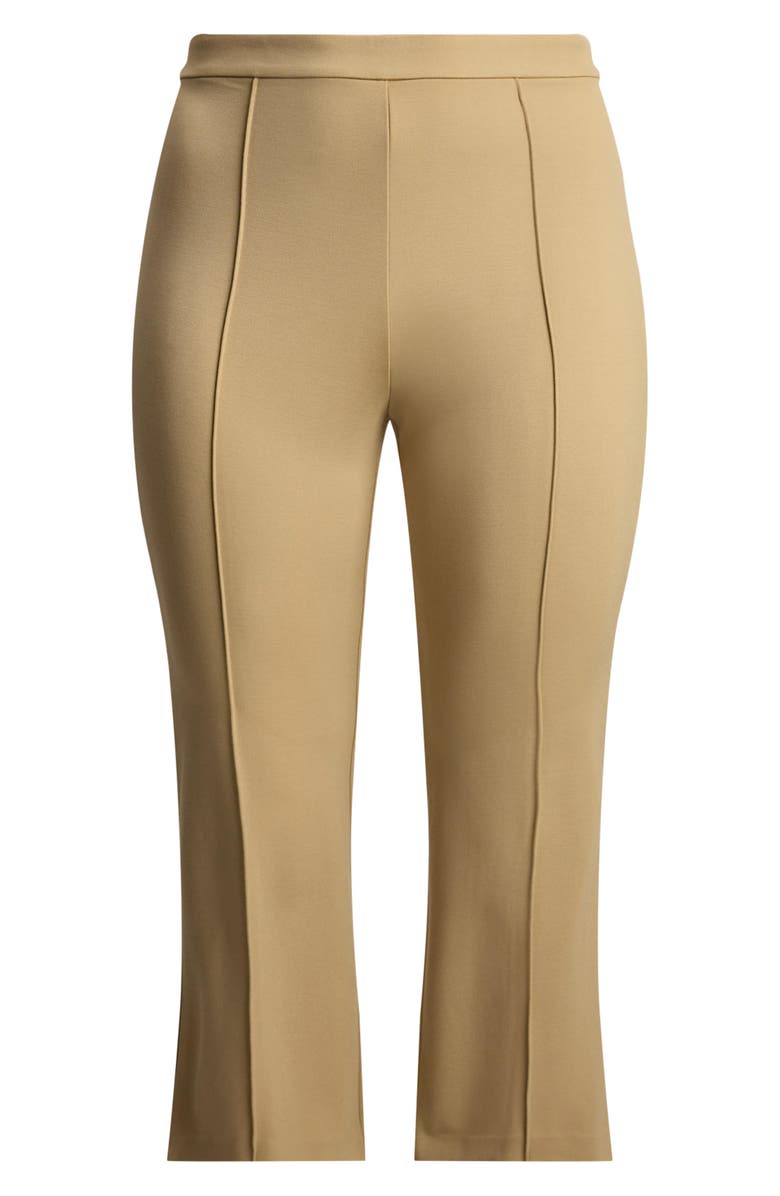 Lauren Ralph Lauren Ankle Flare Twill Pants, Alternate, color, Birch Beige