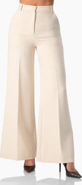 IVONNE Wide-Leg Straight Pants