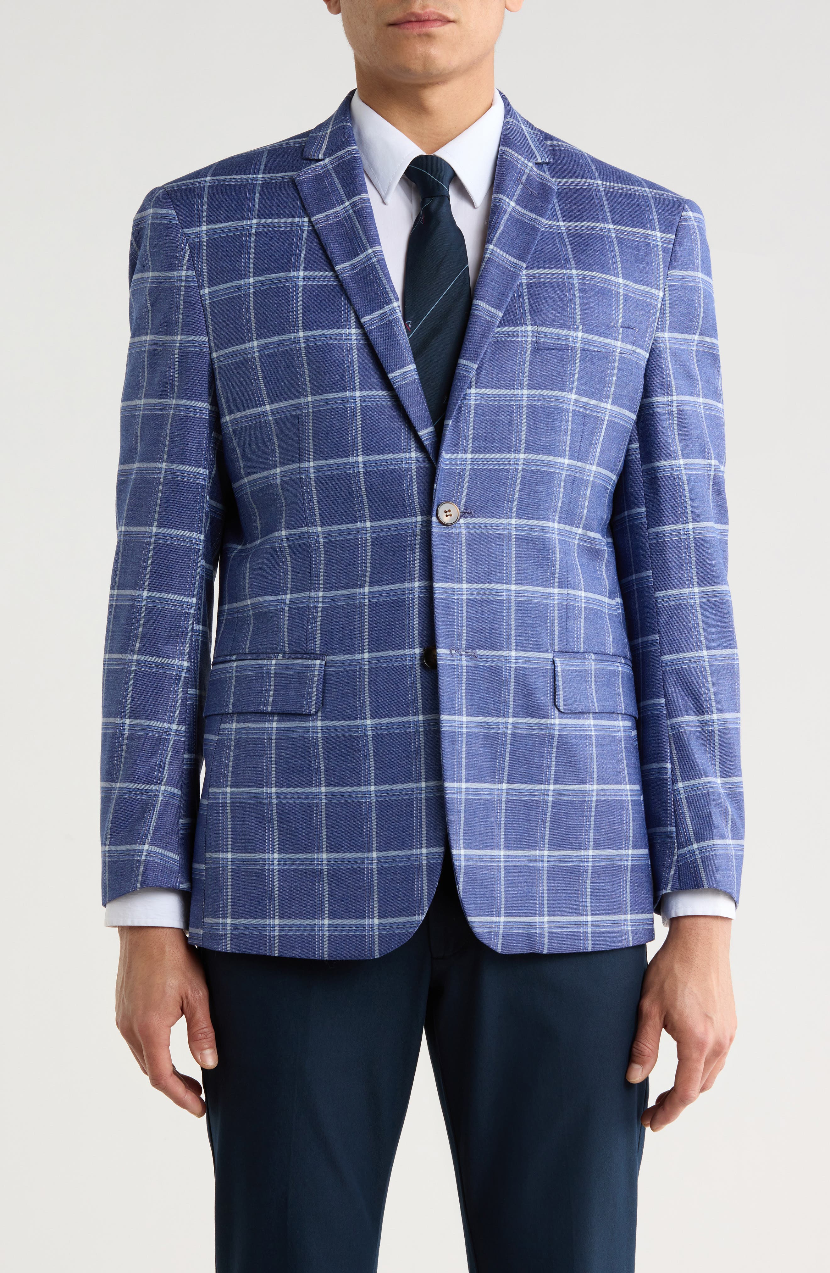 Slim Fit Windowpane Blazer - image 3