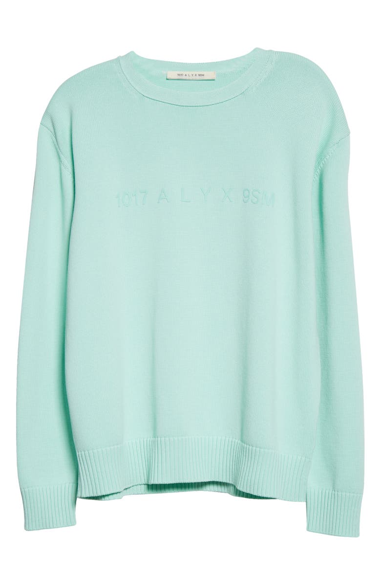 1017 ALYX 9SM Treated Cotton Logo Sweater, Alternate, color,