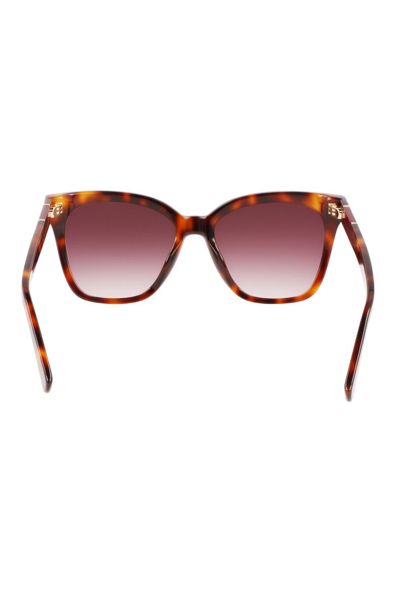 Le Pliage 54mm Gradient Rectangle Sunglasses, Alternate, color, HAVANA