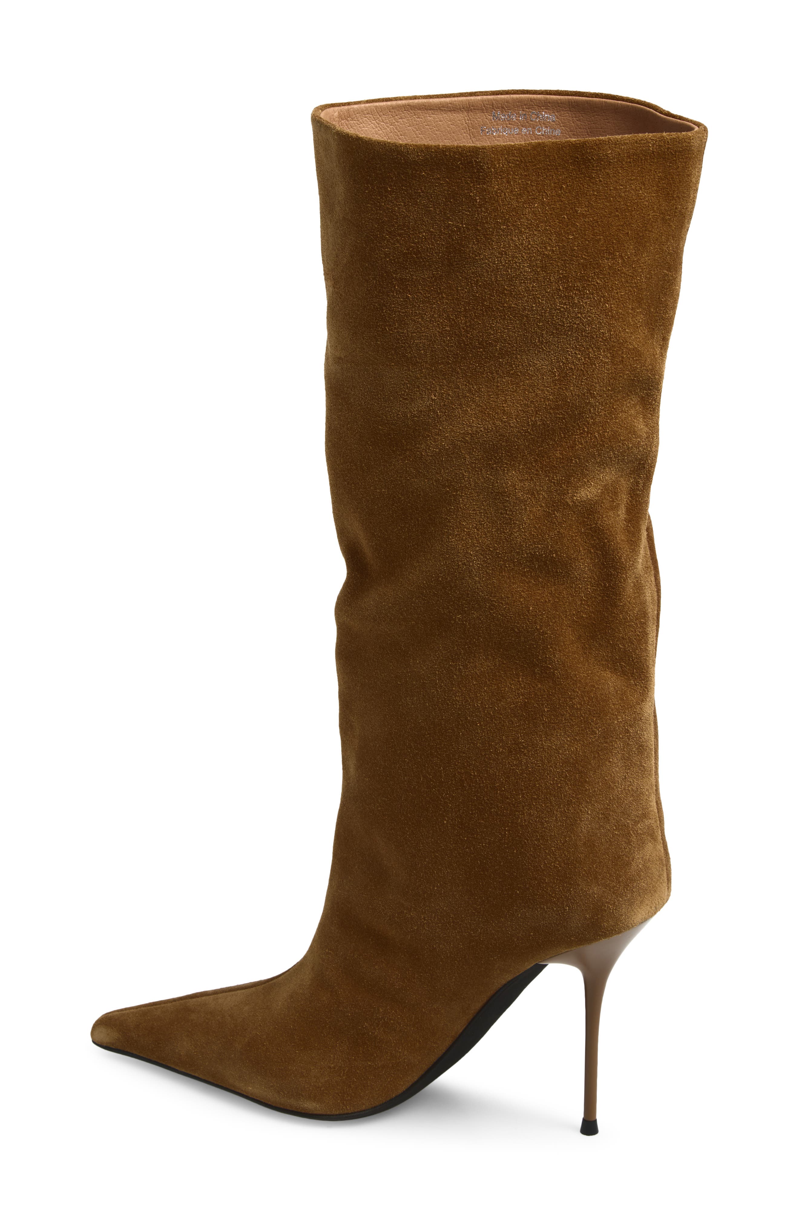 Give-It Knee High Boot, Alternate, color, BROWN SUEDE
