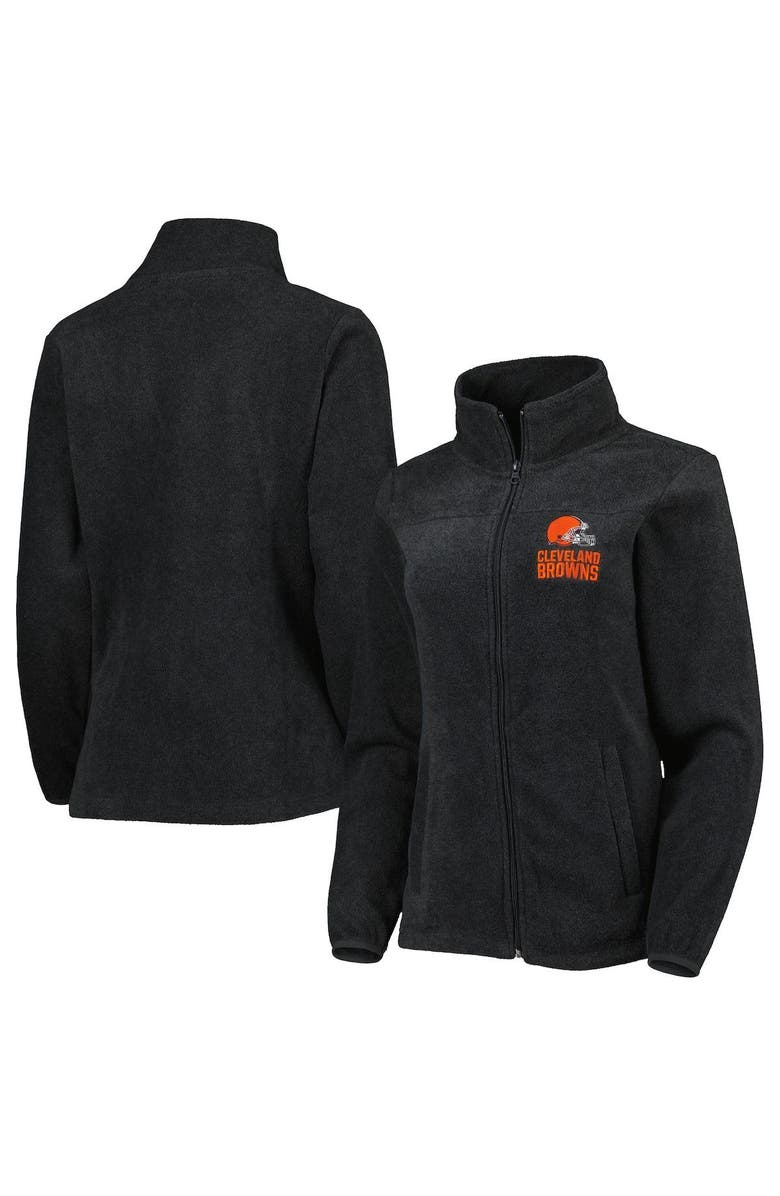 DUNBROOKE Women's Dunbrooke Charcoal Cleveland Browns Hayden Polar Full-Zip Jacket, Alternate, color, 