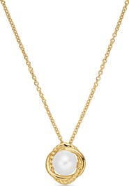 David Yurman Infinity Cultured Pearl Pendant Necklace